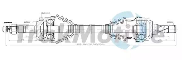 300526 TrakMotive Піввісь для Opel Corsa