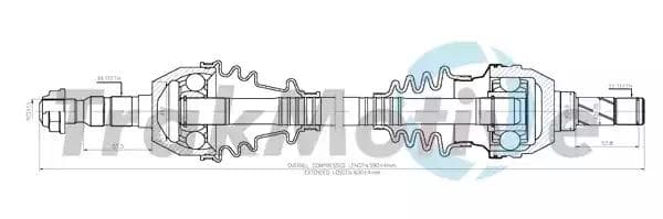 300546 TrakMotive Піввісь