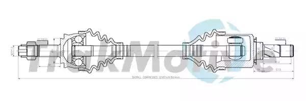 300560 TrakMotive Піввісь
