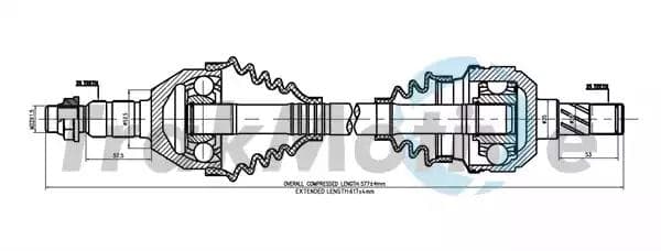 300568 TrakMotive Піввісь