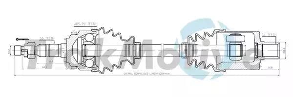 300572 TrakMotive Полуось