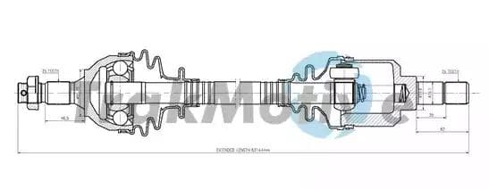 300613 TrakMotive Піввісь