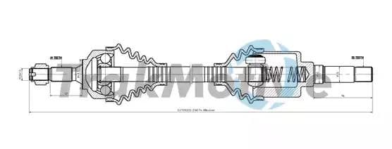 300631 TrakMotive Піввісь