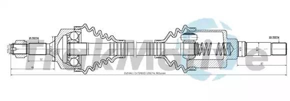 300636 TrakMotive Піввісь