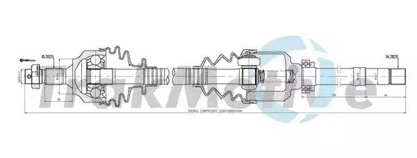 300656 TrakMotive Піввісь