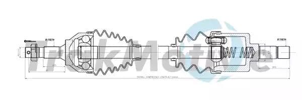 300657 TrakMotive Піввісь