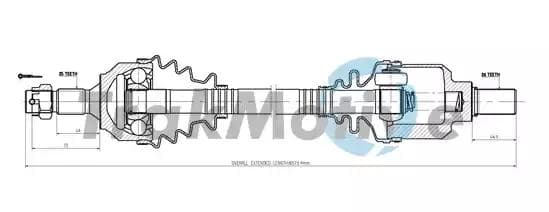 300661 TrakMotive Полуось