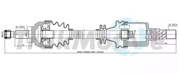 300783 TrakMotive Піввісь
