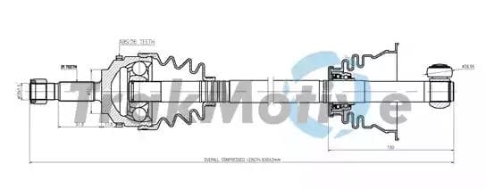 300792 TrakMotive Піввісь