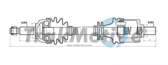 300802 TrakMotive Полуось