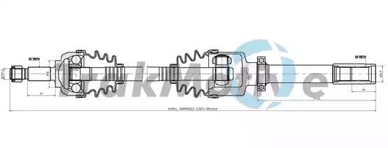 300813 TrakMotive Піввісь