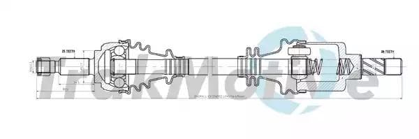 300815 TrakMotive Полуось