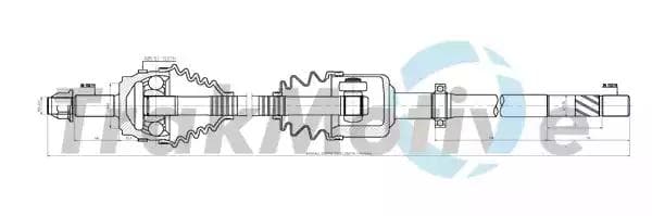 300831 TrakMotive Піввісь для Renault Master