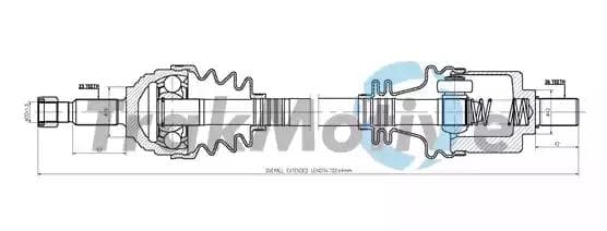 300866 TrakMotive Полуось для Renault Megane