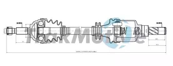 300877 TrakMotive Піввісь