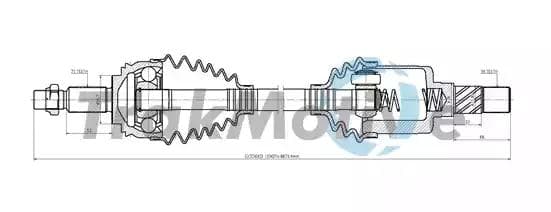 300896 TrakMotive Піввісь