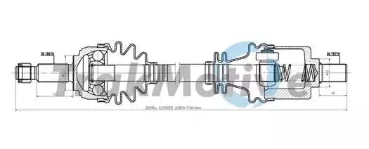 300899 TrakMotive Піввісь