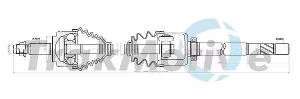300910 TrakMotive Піввісь