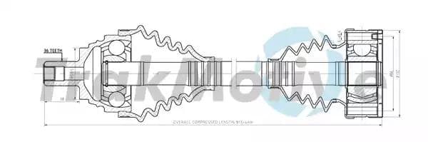 300939 TrakMotive Полуось