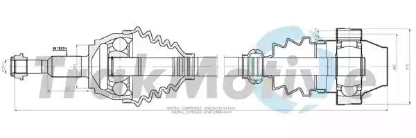 301042 TrakMotive Полуось для Volkswagen Touareg