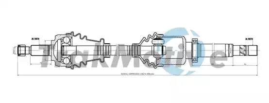 301077 TrakMotive Піввісь