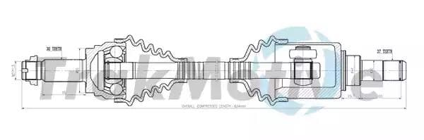 301078 TrakMotive Піввісь