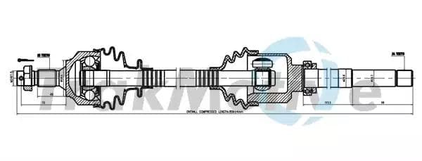 301082 TrakMotive Полуось