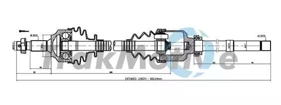 301091 TrakMotive Полуось