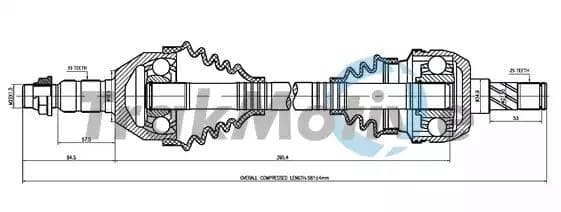301092 TrakMotive Полуось