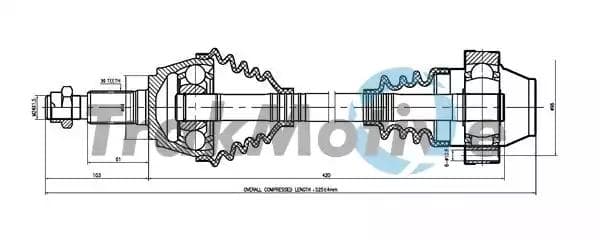 301096 TrakMotive Полуось
