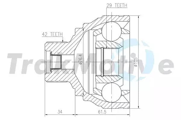 400035 TrakMotive ШРУС