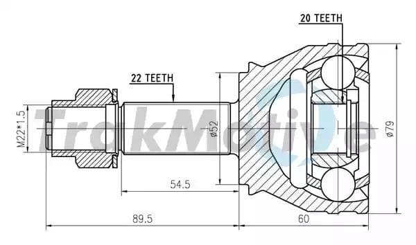 400116 TrakMotive ШРУС