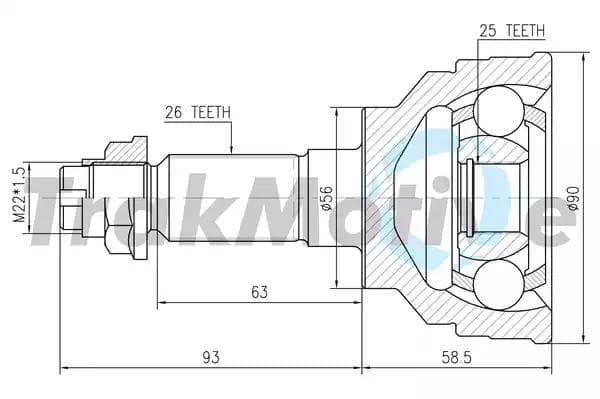 400166 TrakMotive Граната
