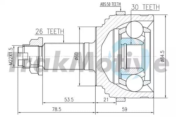 400189 TrakMotive ШРУС