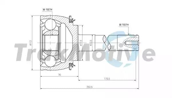 400231 TrakMotive ШРУС