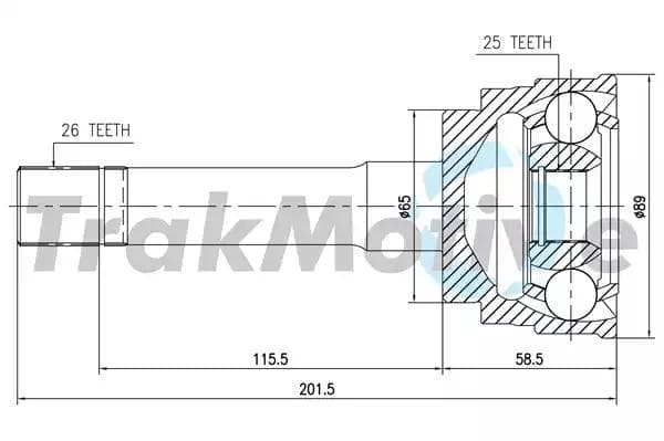 400253 TrakMotive Граната для Mazda B-Series
