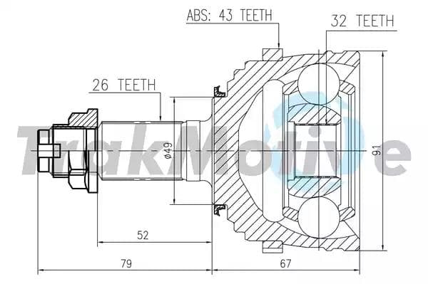 400358 TrakMotive ШРУС