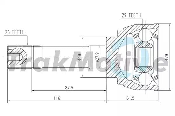 400397 TrakMotive Граната для Suzuki Vitara