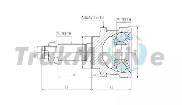 400400 TrakMotive ШРУС для Suzuki Liana