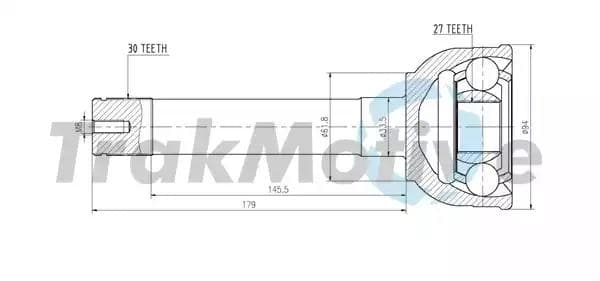 400436 TrakMotive Граната для Toyota Land Cruiser