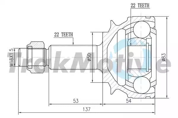 400467 TrakMotive ШРУС