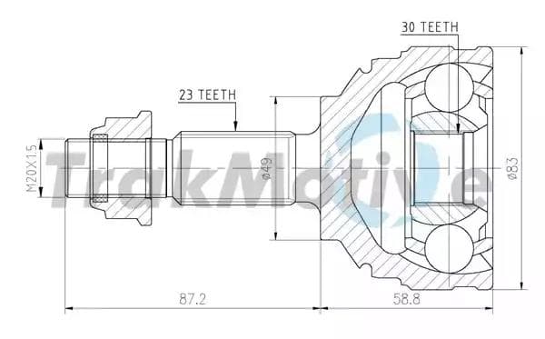 400485 TrakMotive ШРУС