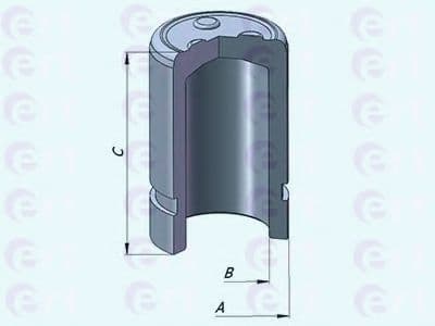 151263-C ERT Поршень тормозного суппорта