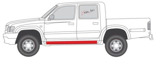 6505068124015p BLIC Поріг для Toyota Hilux