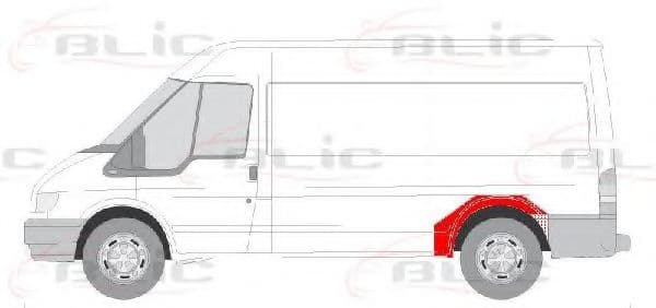 6504-03-2509593P BLIC Крило заднє для Ford Transit