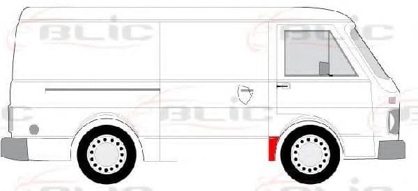 6504-03-9560322P BLIC Крыло переднее для Volkswagen LT