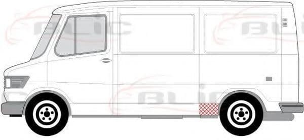 6505-06-3545057P BLIC Поріг для Mercedes T1