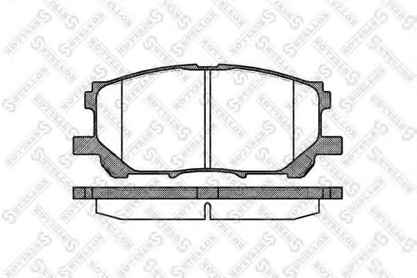 1050 000B-SX Stellox Гальмівні колодки