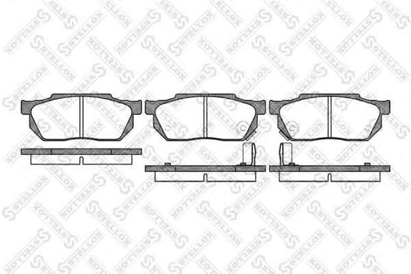 204 002-SX Stellox Гальмівні колодки