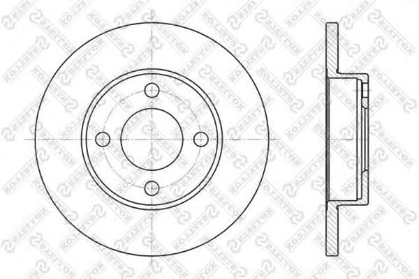 6020-4718-SX Stellox Тормозной диск